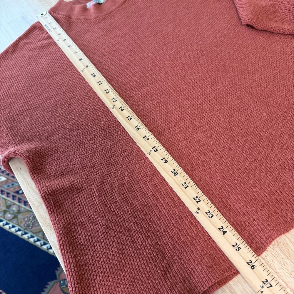 Free People Beach Malibu Surf Sweater Size S Ribbed‎ Oversized Slouchy Pink Red